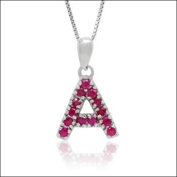 Collares Collier Qi Xuan_Red Stone Letter "A" Pendant Necklaces_Real Necklaces_Quality Guaranteed_Manufacturer Directly Sale
Collares Collier Qi Xuan_Red Stone Letter "A" Pendant Necklaces_Real Necklaces_Quality Guaranteed_Manufacturer Directly Sale
