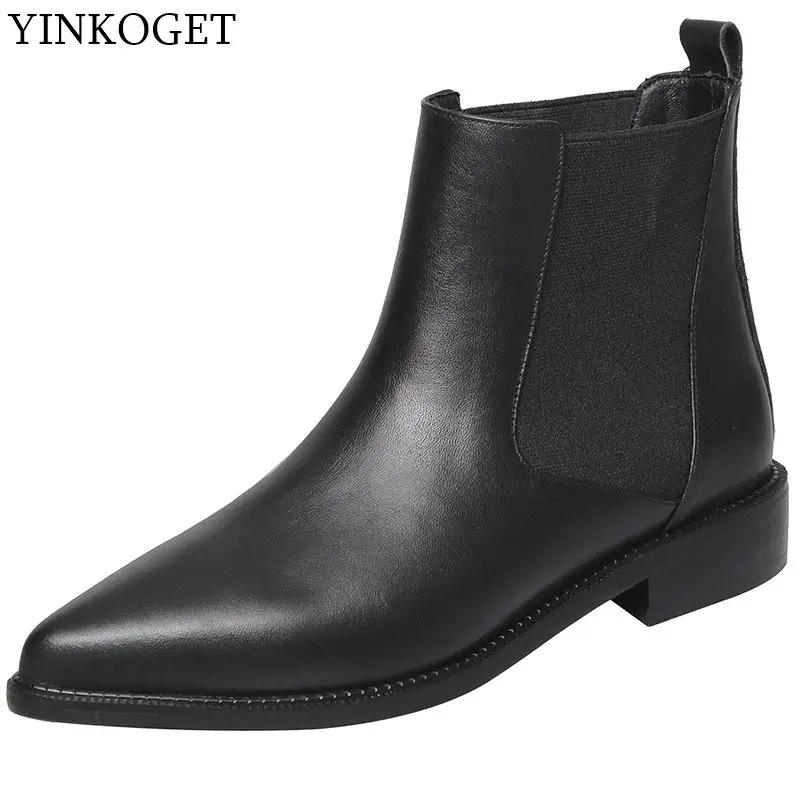 YINKOGET natural genuine leather girl fashion women boots low heel ankle boots Autumn Winter comfortable leisure boots
YINKOGET natural genuine leather girl fashion women boots low heel ankle boots Autumn Winter comfortable leisure boots