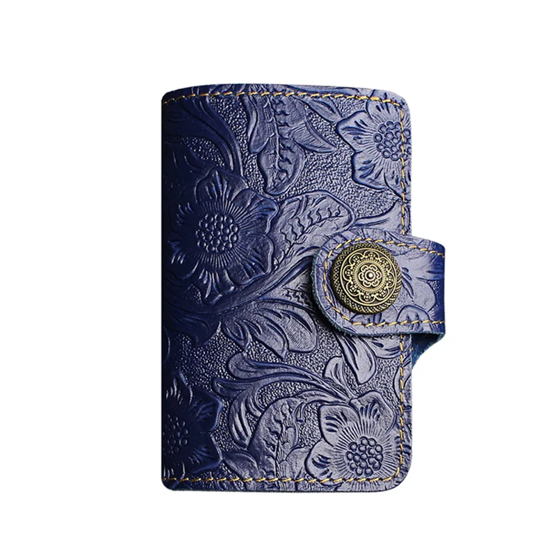 WESTCREEK Brand Handmade Genuine Leather Vintage Floral Hasp Men Credit Card Holder ID Embossed Business Cards Holder Women
WESTCREEK Brand Handmade Genuine Leather Vintage Floral Hasp Men Credit Card Holder ID Embossed Business Cards Holder Women