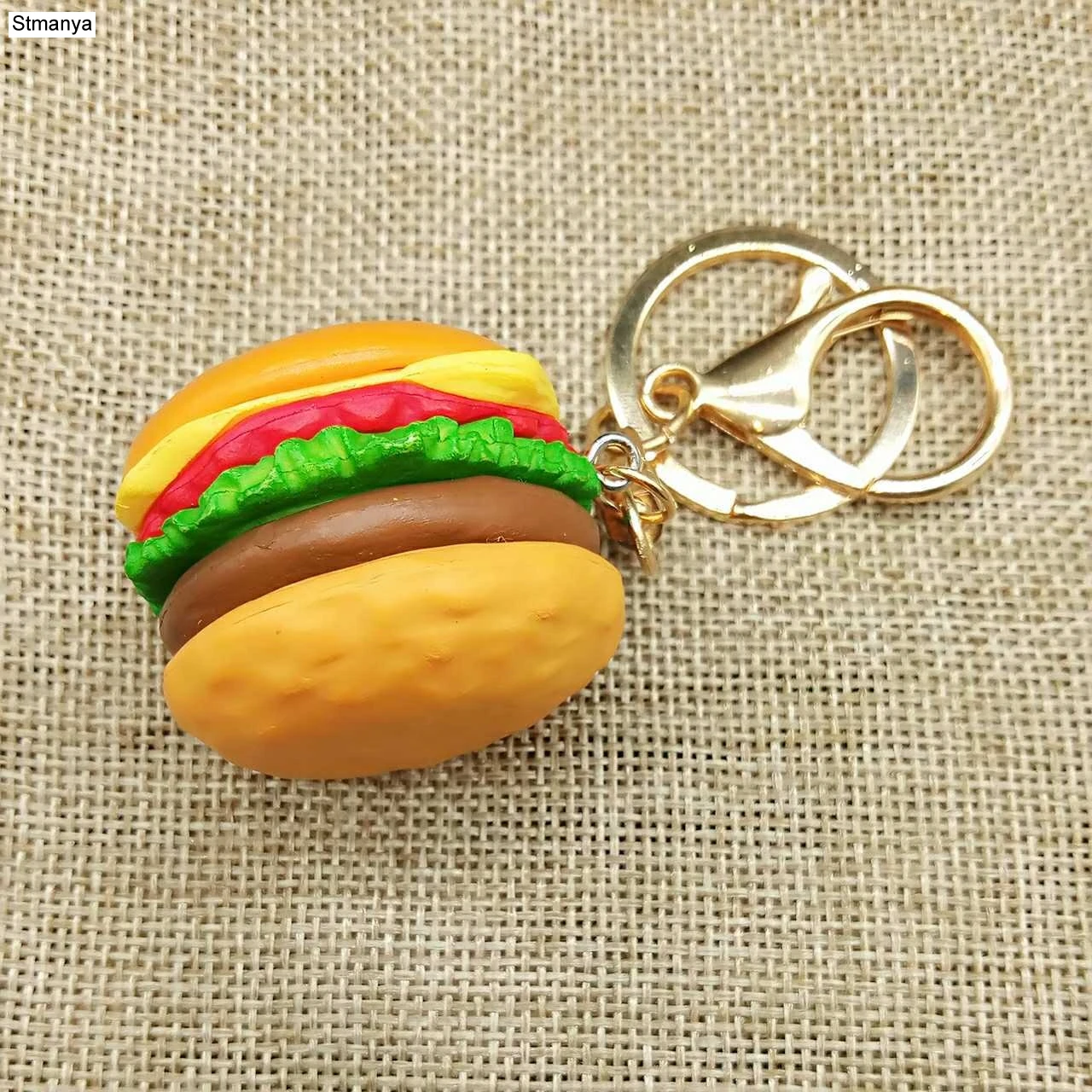New hamburger Key Chain Men creative simulation Pendant Keychain Women Charm food Car Key Ring Best Party gift jewelry
New hamburger Key Chain Men creative simulation Pendant Keychain Women Charm food Car Key Ring Best Party gift jewelry