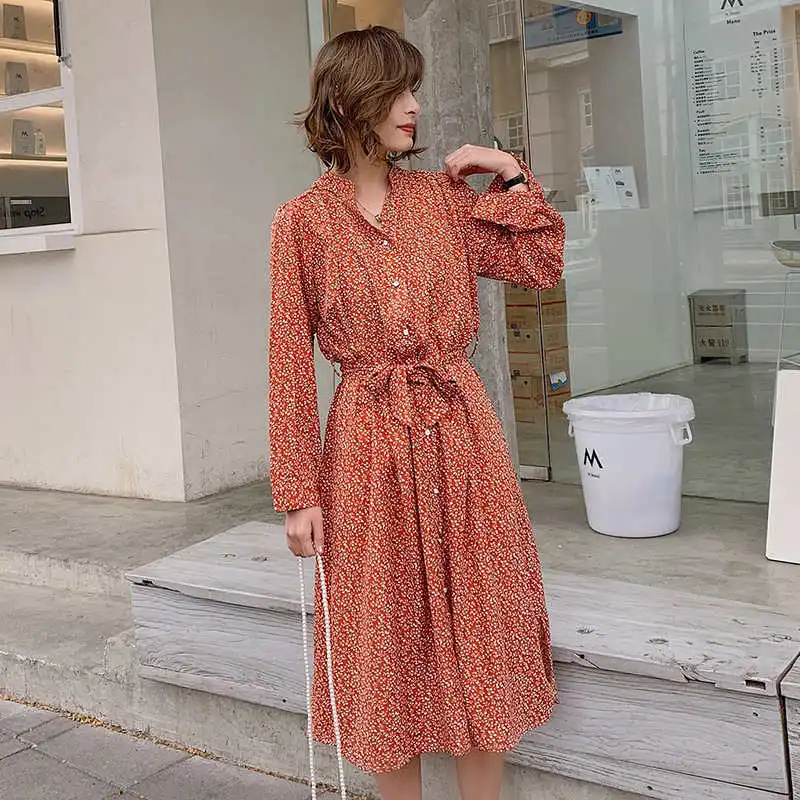 Vintage Lace Up Long Sleeve Floral Dress Women Long Shirt Dress Loose Retro Maxi Women Boho Dress Party Dresses Vestidos C5468
Vintage Lace Up Long Sleeve Floral Dress Women Long Shirt Dress Loose Retro Maxi Women Boho Dress Party Dresses Vestidos C5468