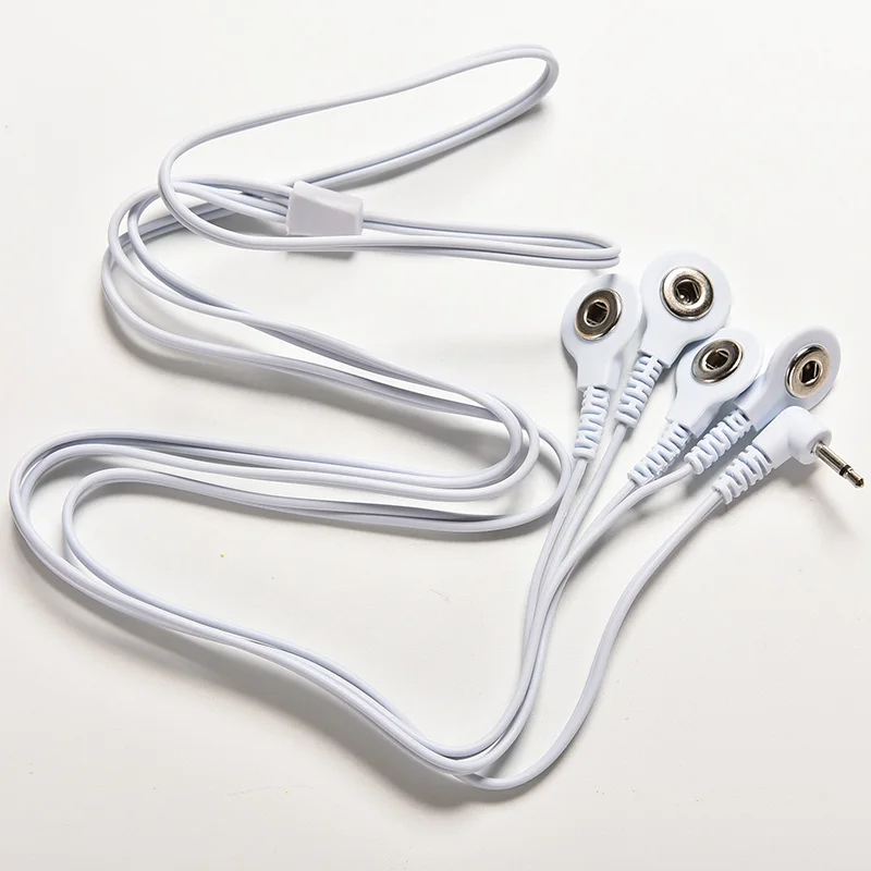 4 Buttons Electrode Wires Cables for Connecting Electrode Pad with TENS Therapy Machine Massager 2.5mm Plug Body Massage
4 Buttons Electrode Wires Cables for Connecting Electrode Pad with TENS Therapy Machine Massager 2.5mm Plug Body Massage