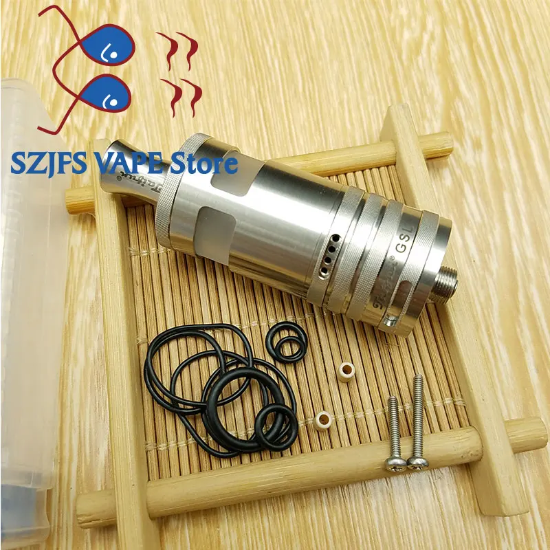 NEWEST YFTK taifun gsl RTA Rebuildable 316 stainless steel 24mm 5.0ml capacity Control Adjustable Airflow tank vs Taifun GT4 RTA
NEWEST YFTK taifun gsl RTA Rebuildable 316 stainless steel 24mm 5.0ml capacity Control Adjustable Airflow tank vs Taifun GT4 RTA