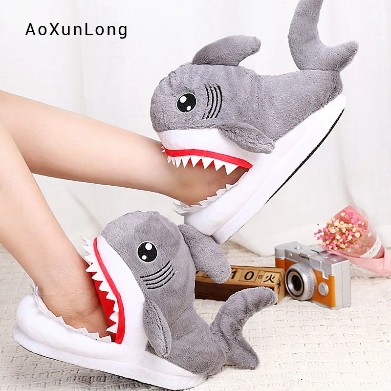 Cute Cartoon Shark Home Cotton Plush Slippers Autumn Winter Women Indoor Warm Furry Sandals Lovely Couple Anti-skid Fur Slippers
Cute Cartoon Shark Home Cotton Plush Slippers Autumn Winter Women Indoor Warm Furry Sandals Lovely Couple Anti-skid Fur Slippers