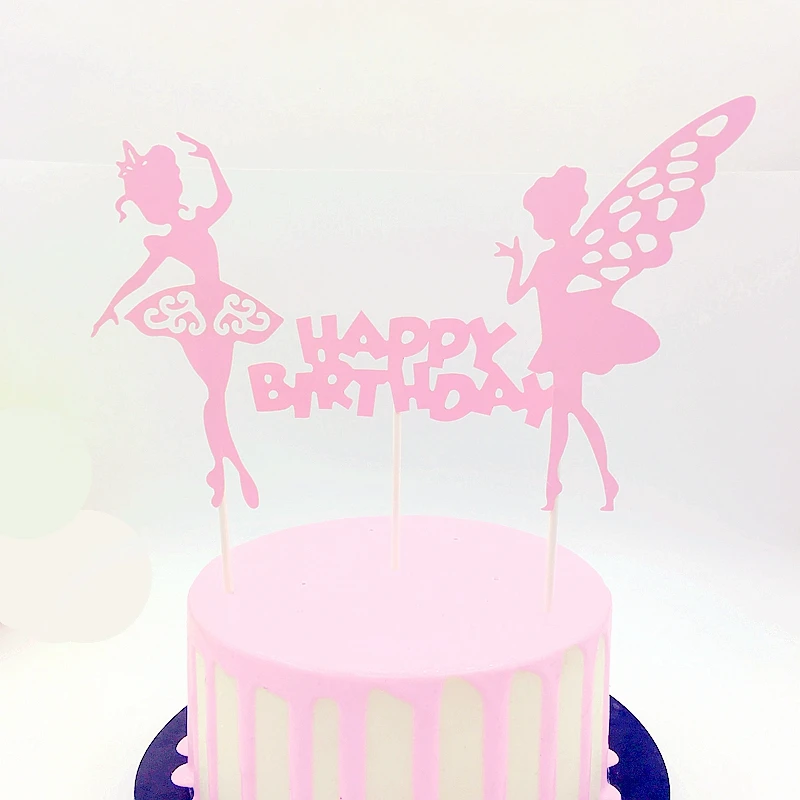 Ballet Girl Tinker Bell Fairy Cake Topper Wedding Party Cartoon elf Cupcake Toppers Picks For Children Happy Birthday Supplies
Ballet Girl Tinker Bell Fairy Cake Topper Wedding Party Cartoon elf Cupcake Toppers Picks For Children Happy Birthday Supplies