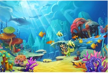 7x5FT Under Sea Aquarium Rocks Bed Coral Mushroom Shark Herd Mermaid Custom Photo Studio Backdrop Background Vinyl 220cm x 150cm
7x5FT Under Sea Aquarium Rocks Bed Coral Mushroom Shark Herd Mermaid Custom Photo Studio Backdrop Background Vinyl 220cm x 150cm