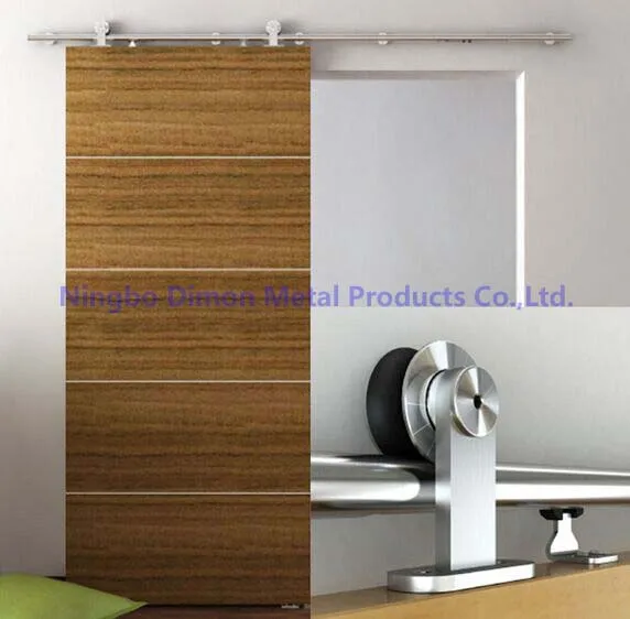 Image Dimon customized Stainless steel 304 sliding barn door hardware glass sliding door hardware DM SDS 7101 without sliding track