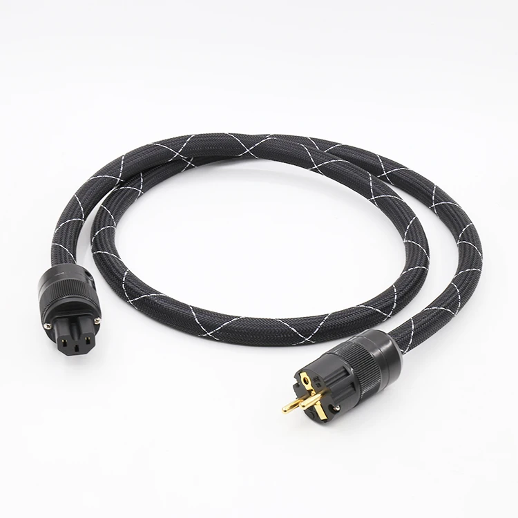 Hi End 5N Copper SCHUKO Power Cable Gold plated EURpower plug cable hifi power cord cable for DVD CD AMP
Hi End 5N Copper SCHUKO Power Cable Gold plated EURpower plug cable hifi power cord cable for DVD CD AMP
