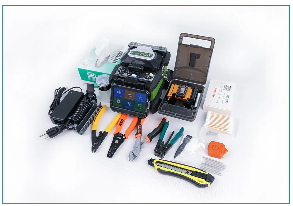Fiber optic Splicing machine Komshine FX37 Fiber Optic Splicing Machine with FIS stripper, FTTH FTTx Fiber welder
Fiber optic Splicing machine Komshine FX37 Fiber Optic Splicing Machine with FIS stripper, FTTH FTTx Fiber welder