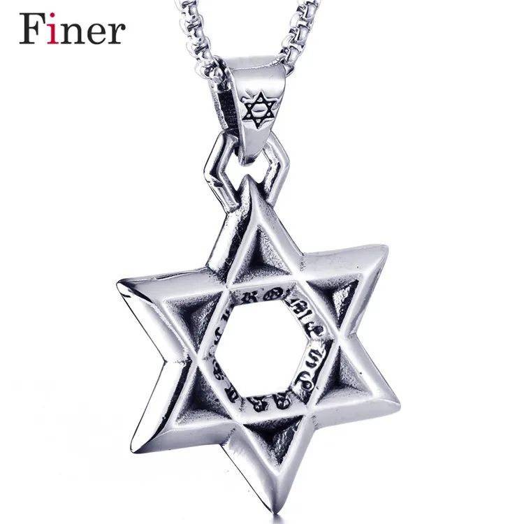 Silver tone Stainless Steel Jewish Star of David Charm Pendant Necklace New W/ SS Chain 60CM Long
Silver tone Stainless Steel Jewish Star of David Charm Pendant Necklace New W/ SS Chain 60CM Long