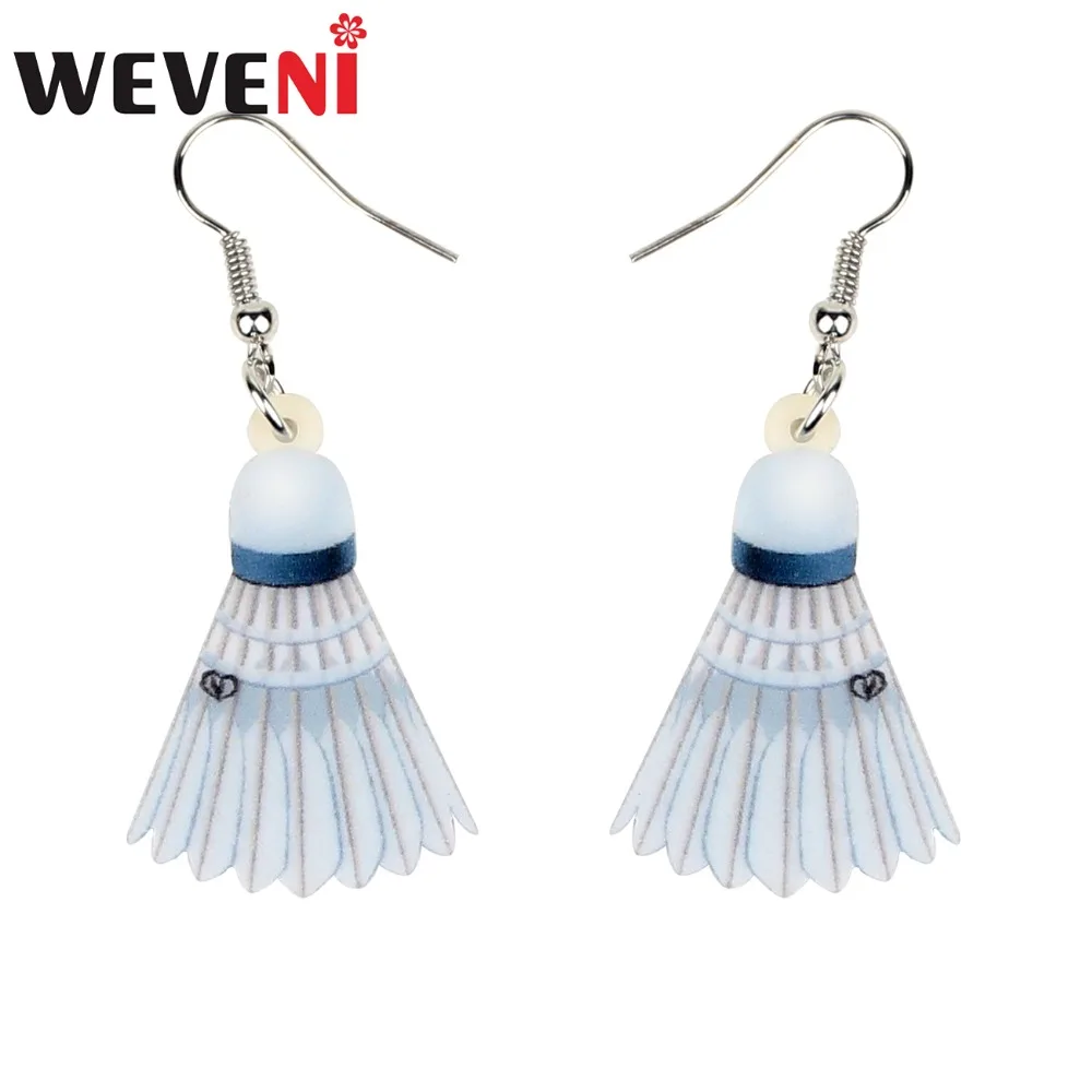WEVENI Statement Acrylic Novelty Badminton Earrings Drop Dangle Fashion Jewelry For Women Girls Teens Party Gift Accessories
WEVENI Statement Acrylic Novelty Badminton Earrings Drop Dangle Fashion Jewelry For Women Girls Teens Party Gift Accessories