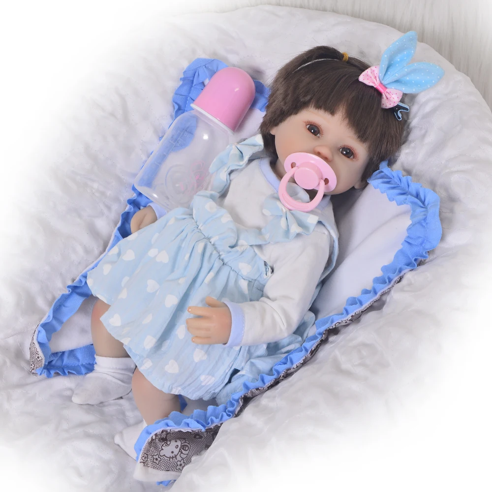 17inch 42cm baby reborn fashion Menina Children Silicone blue dress adorable for Kids Handmade Princess Bonecas for sale babies
17inch 42cm baby reborn fashion Menina Children Silicone blue dress adorable for Kids Handmade Princess Bonecas for sale babies