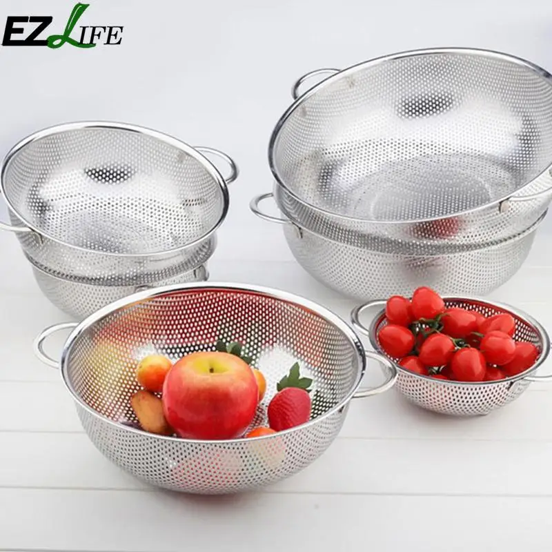 Stainless Steel Vegetable Drain Basket Fruit Washing Basket Rice Sieve Wash Colander Food Pot Tools Kitchen Accessories LPT1722
Stainless Steel Vegetable Drain Basket Fruit Washing Basket Rice Sieve Wash Colander Food Pot Tools Kitchen Accessories LPT1722