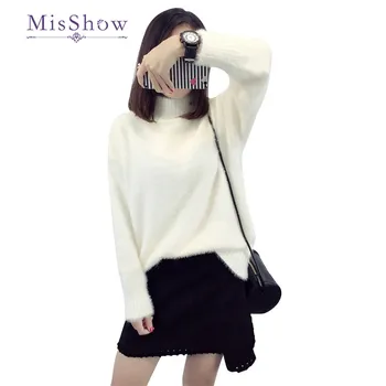 MisShow 2019 Turtle Neck 3 Colors Long Sleeve Autumn Sweaters Fashion Women Tops Casual Standard Pullovers Girls Knitwear
MisShow 2019 Turtle Neck 3 Colors Long Sleeve Autumn Sweaters Fashion Women Tops Casual Standard Pullovers Girls Knitwear