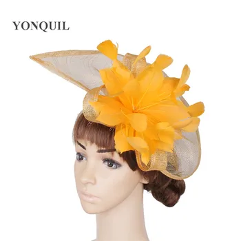 Yellow or Multiple colors sinamay fascinator hair accessories with feather hairbands decorative women red wedding DIY hair clips
Yellow or Multiple colors sinamay fascinator hair accessories with feather hairbands decorative women red wedding DIY hair clips
