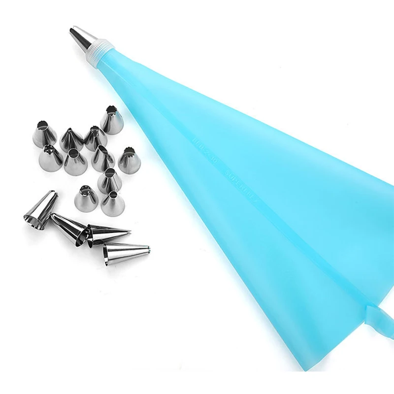 8 PCS/14PCS Silicone Kitchen Accessories Icing Piping Cream Pastry Bag Stainless Steel Nozzle Set DIY Cake Decorating Set DIY
8 PCS/14PCS Silicone Kitchen Accessories Icing Piping Cream Pastry Bag Stainless Steel Nozzle Set DIY Cake Decorating Set DIY