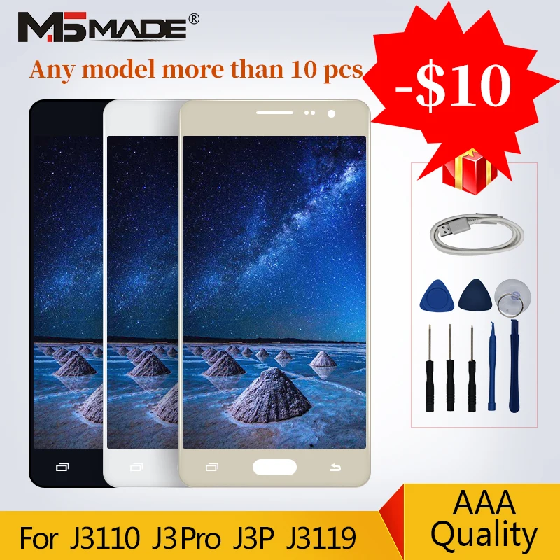 J3110 Original Super AMOLED For Samsung Galaxy J3 Pro J3110 J3P J3119 LCD Touch Screen Digitizer Display Assembly Parts +Gift
J3110 Original Super AMOLED For Samsung Galaxy J3 Pro J3110 J3P J3119 LCD Touch Screen Digitizer Display Assembly Parts +Gift
