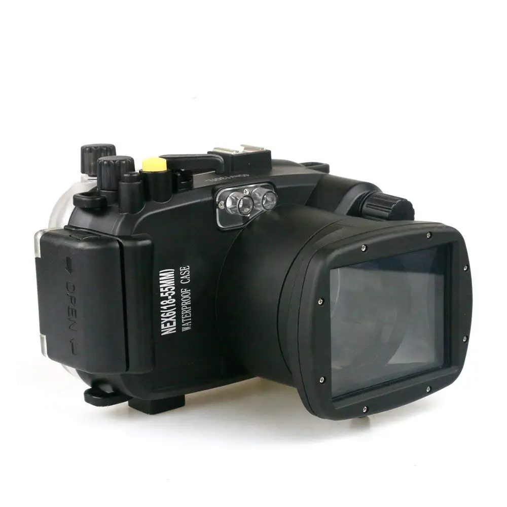 Mekon Nex 6 Shockproof Housing 40M 130ft Scuba Diving Equipment Waterproof Case for SONY NEX6 NEX-6 18-55MM Lens Camera
Mekon Nex 6 Shockproof Housing 40M 130ft Scuba Diving Equipment Waterproof Case for SONY NEX6 NEX-6 18-55MM Lens Camera