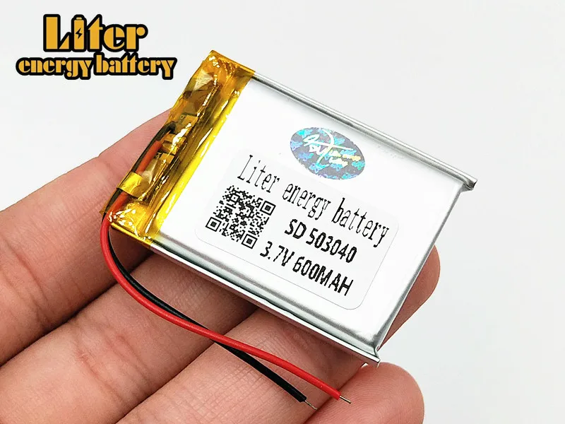 Liter energy battery 503040 3.7V 600MAH Universal Li-ion battery for tablet pc Mp3 MP4 MP5 GPS mobile bluetooth
Liter energy battery 503040 3.7V 600MAH Universal Li-ion battery for tablet pc Mp3 MP4 MP5 GPS mobile bluetooth