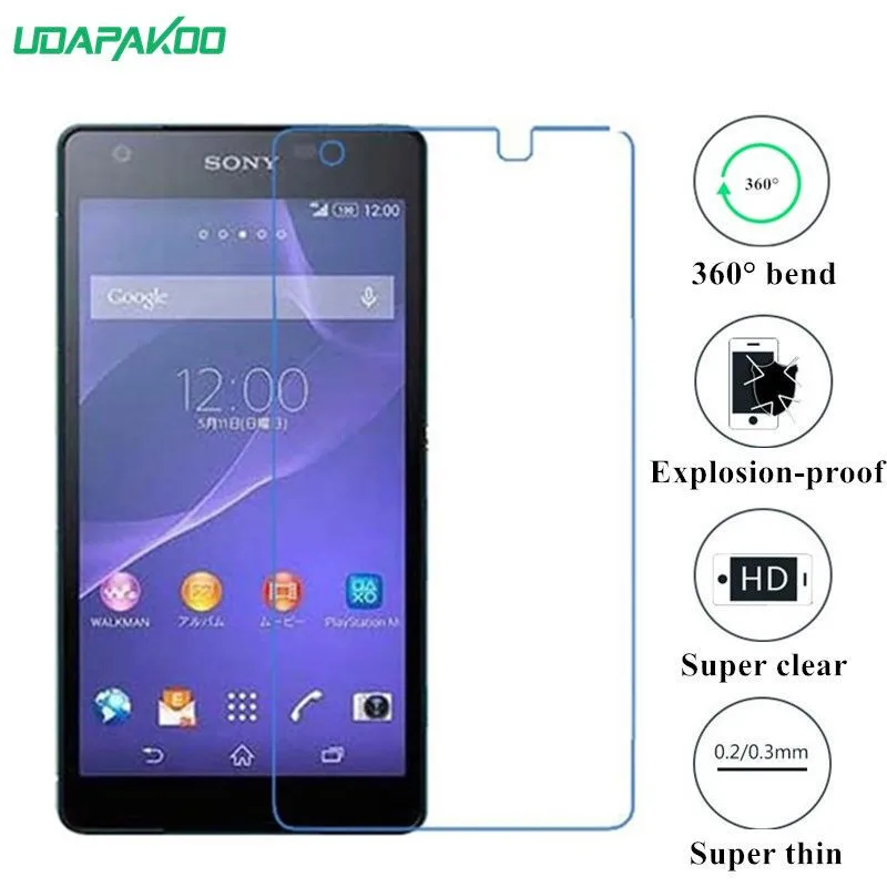 udapakoo clear Tempered (soft glass) film for Sony Xperia Z2A Nano Explosion-proof glass Screen Protector
udapakoo clear Tempered (soft glass) film for Sony Xperia Z2A Nano Explosion-proof glass Screen Protector