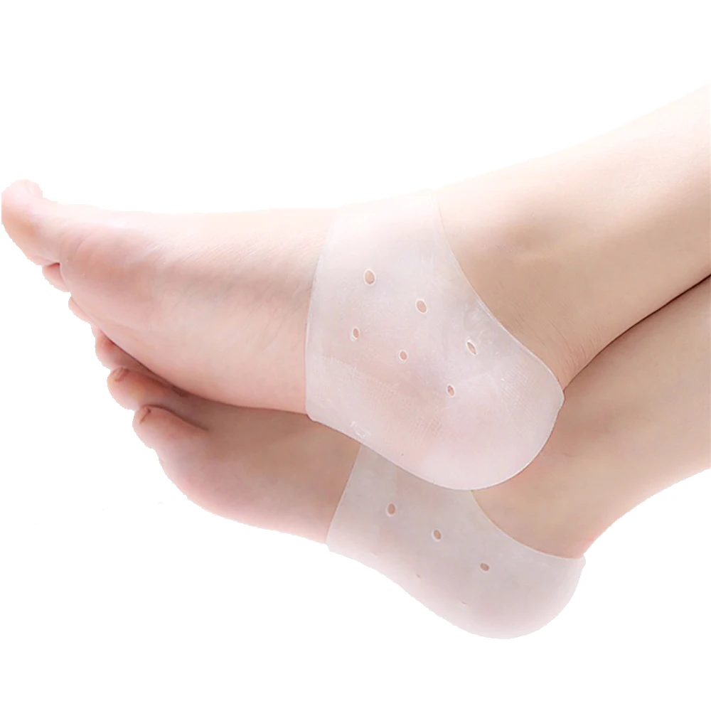 1pair Silicone Comfortable Practical Gel Heel Protectors with Holes For Foot Care Pain Relieve From Plantar Fasciitis Heel Spur
1pair Silicone Comfortable Practical Gel Heel Protectors with Holes For Foot Care Pain Relieve From Plantar Fasciitis Heel Spur