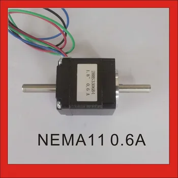 NEMA 11 Dual Shaft Stepper Motor with 6N.cm 8.3 oz-in Length 33mm CE ROHS CNC Stepping Motor
NEMA 11 Dual Shaft Stepper Motor with 6N.cm 8.3 oz-in Length 33mm CE ROHS CNC Stepping Motor
