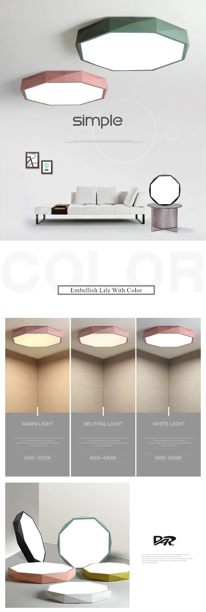 ultra thin lights ceiling lamp 2