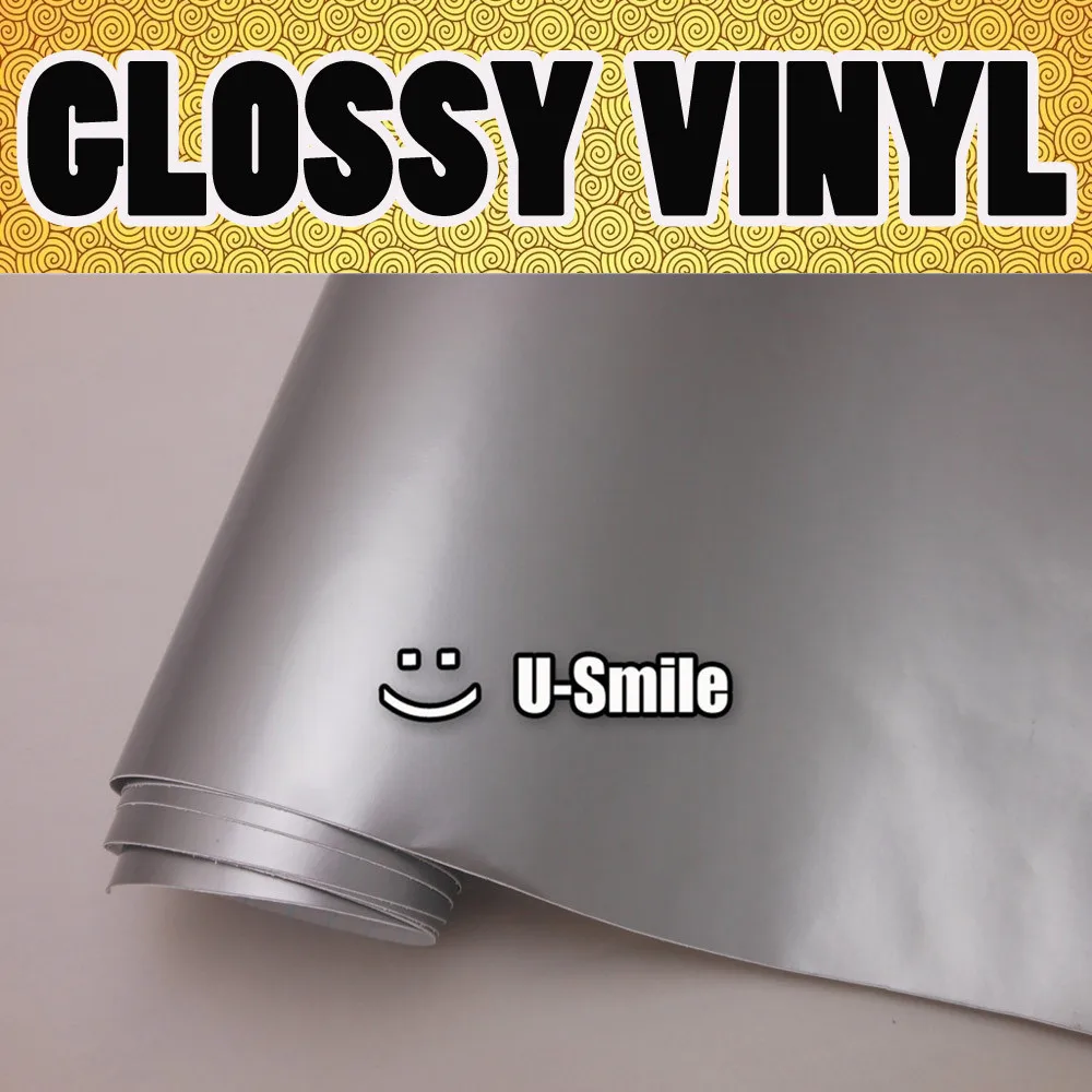 GLOSS SILVER GLOSSY Wrap Film Decal Sheet Glossy Silver Self Adhesive Vinyl Size:1.52x30m/Roll
GLOSS SILVER GLOSSY Wrap Film Decal Sheet Glossy Silver Self Adhesive Vinyl Size:1.52x30m/Roll