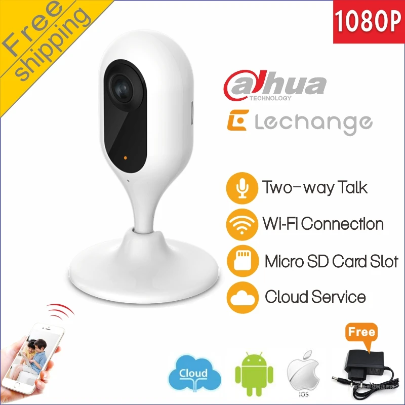 Free shipping Dahua Wifi IP Camera Lechange HD full 1080P 2MP Cloud storage Local storage security Wireless P2P ip cctv camera
Free shipping Dahua Wifi IP Camera Lechange HD full 1080P 2MP Cloud storage Local storage security Wireless P2P ip cctv camera