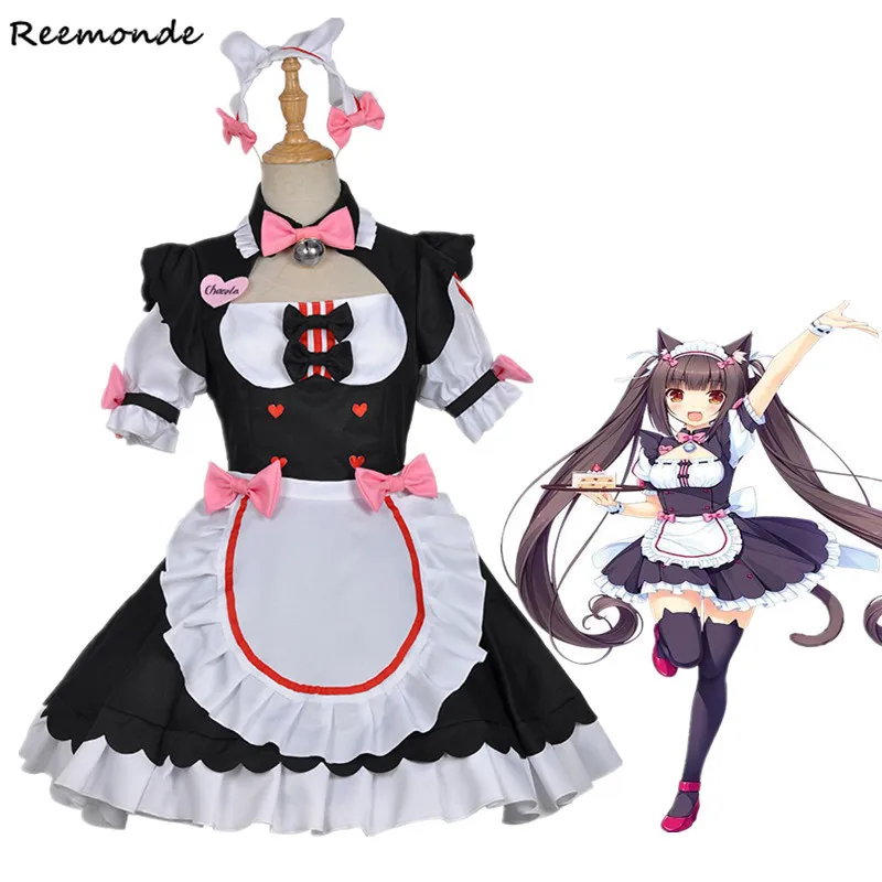 NEKOPARA Chocola Cosplay Costume Cat Neko Girl Vanilla Maid Apron Dress Black Lolita Dresses Synthetic Wigs Hair For Women Adult
NEKOPARA Chocola Cosplay Costume Cat Neko Girl Vanilla Maid Apron Dress Black Lolita Dresses Synthetic Wigs Hair For Women Adult