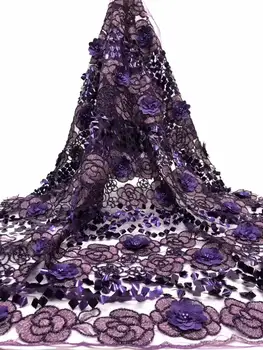 African Lace Fabric 2019 High Quality Lace Sequins Fabric French Nigerian Purple Lace Fabric 3d Embroidery Wedding Lace
African Lace Fabric 2019 High Quality Lace Sequins Fabric French Nigerian Purple Lace Fabric 3d Embroidery Wedding Lace