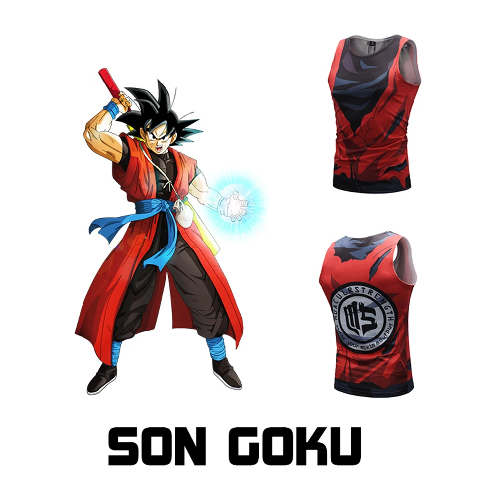 New anime cosplay costume Unisex Fitness Running Summer T-shirt Dragon Ball Goku 3D Print Tank Youth Sports Sleeveless Sleeve
New anime cosplay costume Unisex Fitness Running Summer T-shirt Dragon Ball Goku 3D Print Tank Youth Sports Sleeveless Sleeve