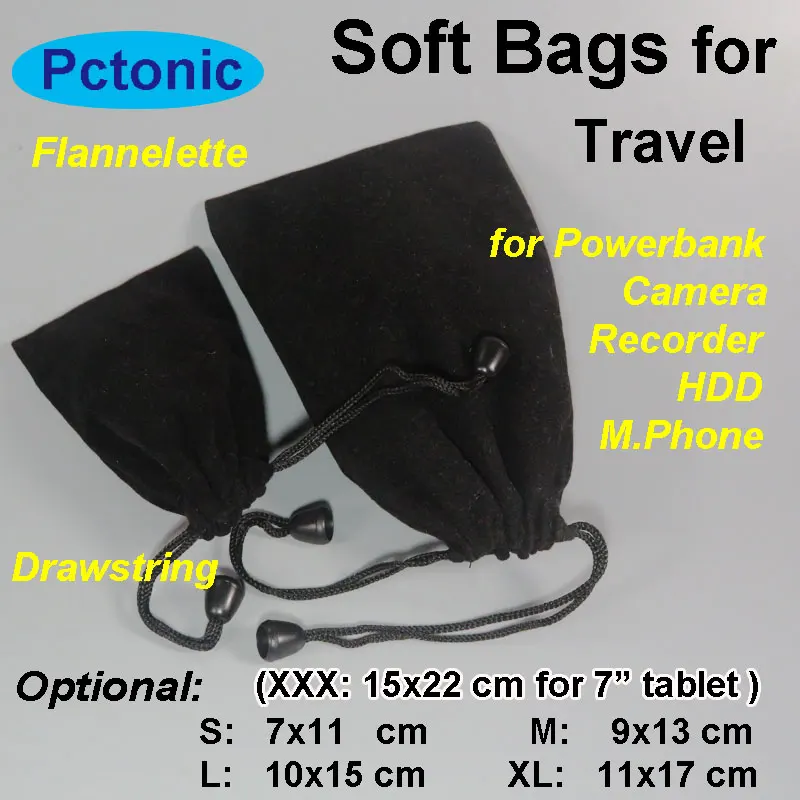 PCTONIC Soft cloth Flannelette Pouch Bag Case for power bank camera smart phone black for iphone 6 7 plus Note 7" tablet
PCTONIC Soft cloth Flannelette Pouch Bag Case for power bank camera smart phone black for iphone 6 7 plus Note 7" tablet