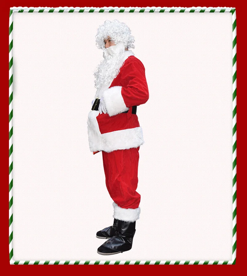 Cosplay&ware 10 Pcsset Deluxe Christmas Santa Claus Costume Cosplay Fancy Costumes Party Red Suit Coat Pants Beard Belt Hat Set 23 Cosplay&ware 10 Pcsset Deluxe Christmas Santa Claus Costume Cosplay Fancy Costumes Party Red Suit Coat Pants Beard Belt Hat Set -Cosplayware Store HTB1zJCOXOYrK1Rjy0Fdq6ACvVXac.jpg