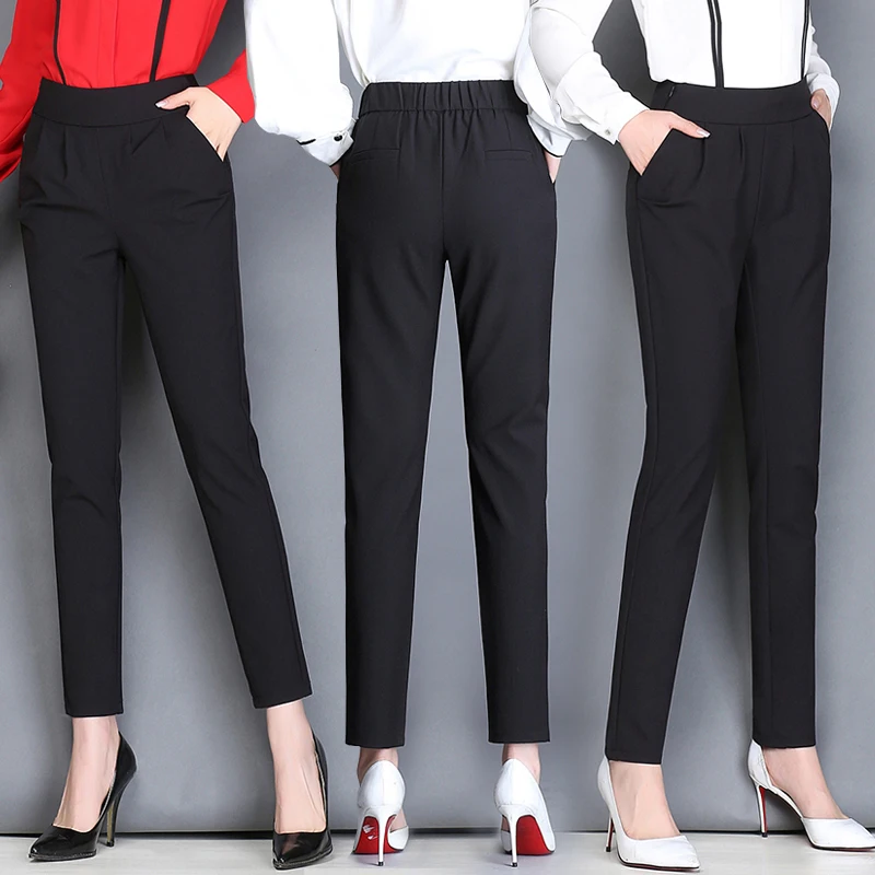 Autumn Women's Casual Harem pants 2019 Spring Summer Fashion Loose Ankle-length Trousers Female Classic High Elastic Waist Pant
Autumn Women's Casual Harem pants 2019 Spring Summer Fashion Loose Ankle-length Trousers Female Classic High Elastic Waist Pant