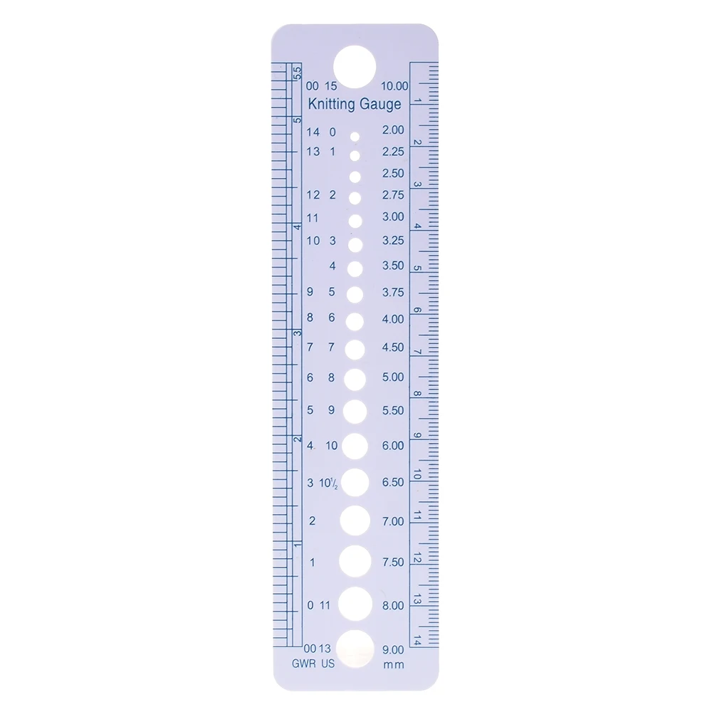 1PC High Quality Newest Knitting Needle Gauge Inch cm Ruler Tool US UK Canada Sizes 2-10mm Ruler
1PC High Quality Newest Knitting Needle Gauge Inch cm Ruler Tool US UK Canada Sizes 2-10mm Ruler