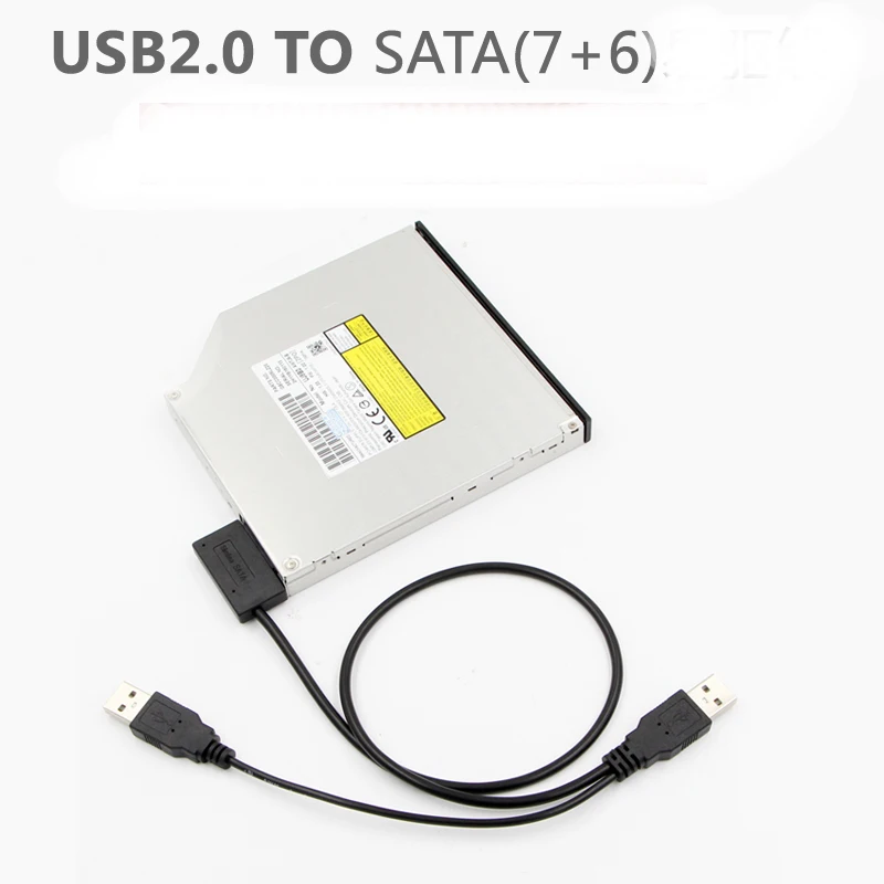 USB 2.0 to 6+7 13 pin ultra-thin SATA cable with external USB 2.0 power supply for odd Adapter Converter of laptop CD-ROM DVD-RO
USB 2.0 to 6+7 13 pin ultra-thin SATA cable with external USB 2.0 power supply for odd Adapter Converter of laptop CD-ROM DVD-RO