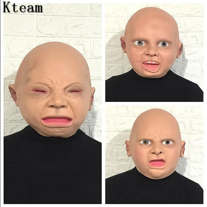 Top Grade Male Female Adult Latex Mask Hood Realistic Full Face Funny Disgusted Happy Cry Baby Party Mask For Halloween Carnival
Top Grade Male Female Adult Latex Mask Hood Realistic Full Face Funny Disgusted Happy Cry Baby Party Mask For Halloween Carnival