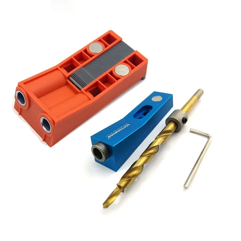 HS Tools Pocket Hole Jig System With Magnet Step Drill Wood Drill Positioning Slider Dowel Jig Tool For Woodworking Carpentry
HS Tools Pocket Hole Jig System With Magnet Step Drill Wood Drill Positioning Slider Dowel Jig Tool For Woodworking Carpentry