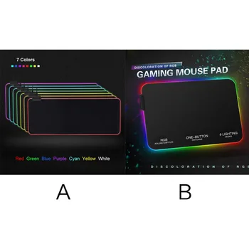 RGB 7 Colorful Luminous Mousepad Gaming LED Lighting Mouse Mat for PC Laptop Desktop Notebook Accessories
RGB 7 Colorful Luminous Mousepad Gaming LED Lighting Mouse Mat for PC Laptop Desktop Notebook Accessories