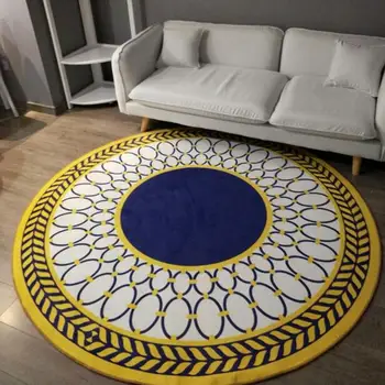 Nordic fashion round carpet Geometric stripe coffee table room bedroom living room Rug garden kids mat computer chair cushion
Nordic fashion round carpet Geometric stripe coffee table room bedroom living room Rug garden kids mat computer chair cushion
