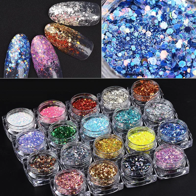 1 Box Nail Sequins Ultra-thin Mermaid Hexagon Flakes Slice Mixed Glitter Powders 3D Sparkling Nail Art Decor
1 Box Nail Sequins Ultra-thin Mermaid Hexagon Flakes Slice Mixed Glitter Powders 3D Sparkling Nail Art Decor