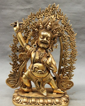 USPS to USA S1492 19" Tibet Brass Temple Buddhism Protect Vajra Vajradhara Mahakala Buddha Statue
USPS to USA S1492 19" Tibet Brass Temple Buddhism Protect Vajra Vajradhara Mahakala Buddha Statue