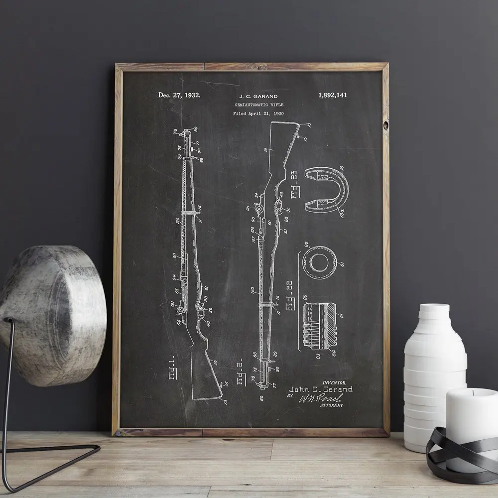 Carbine patent, wall art, Semiautomatic Rifle posters, wall decor,vintage print,blueprint, gift idea,Military Decorations
Carbine patent, wall art, Semiautomatic Rifle posters, wall decor,vintage print,blueprint, gift idea,Military Decorations