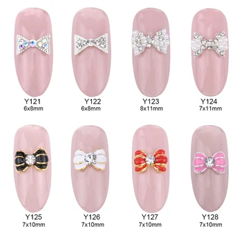 10pcs Classic pearl rhinestones crystal nail decoration bows enamel gold nail unas mochila nail art supplies Y121~128
10pcs Classic pearl rhinestones crystal nail decoration bows enamel gold nail unas mochila nail art supplies Y121~128