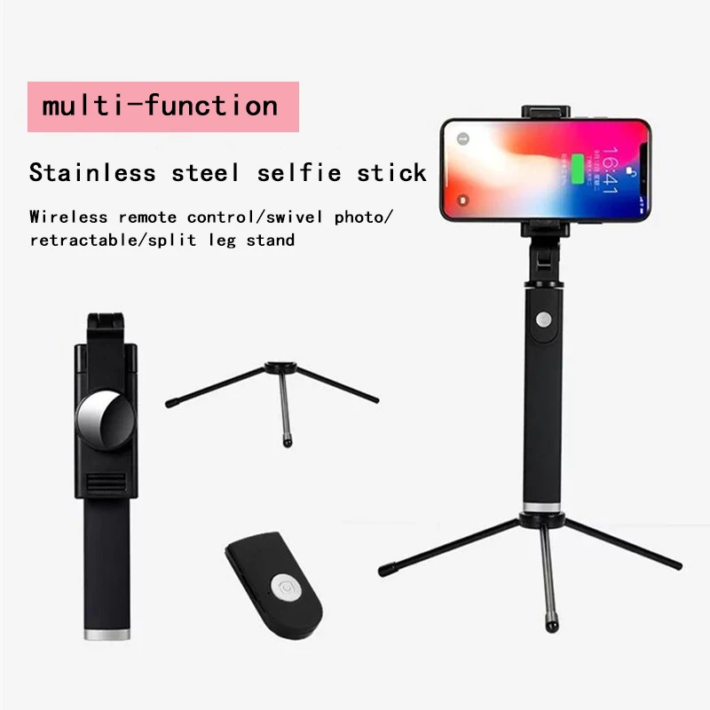 New Foldable Bluetooth Selfie Stick Mini Tripod Extendable Monopod With Remote Control For iPhone Android Selfie Sticks
New Foldable Bluetooth Selfie Stick Mini Tripod Extendable Monopod With Remote Control For iPhone Android Selfie Sticks
