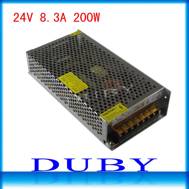 Big Volume 24V 8.3A 200W Switching power supply Driver For LED Light Strip Display AC100-240V Factory Supplier Free Shipping
Big Volume 24V 8.3A 200W Switching power supply Driver For LED Light Strip Display AC100-240V Factory Supplier Free Shipping