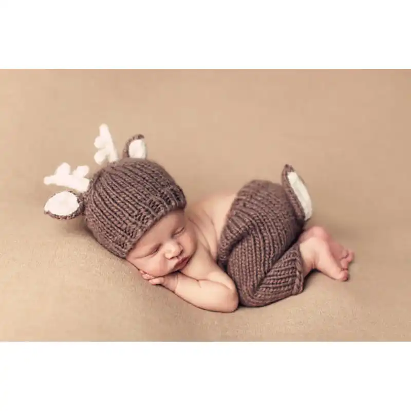 newborn crochet deer outfit