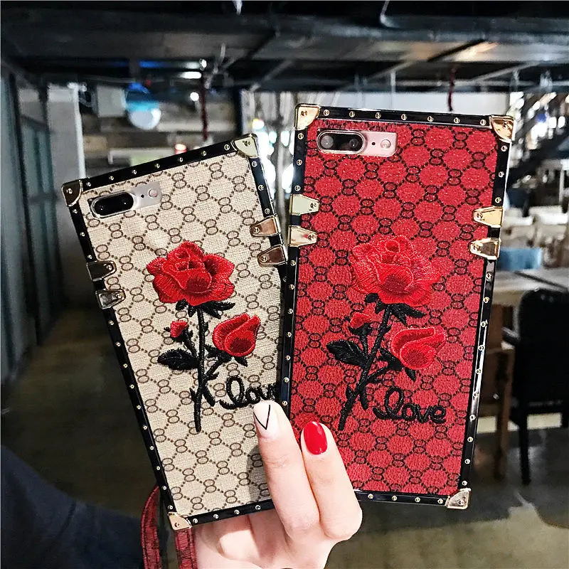 Luxury 3D Rose Embroidered Case for Huawei Mate 20 Pro P20 pro Nova 3I 2S 4 Square Metal Frame Fashion Rose Flower lanyard Cover
Luxury 3D Rose Embroidered Case for Huawei Mate 20 Pro P20 pro Nova 3I 2S 4 Square Metal Frame Fashion Rose Flower lanyard Cover