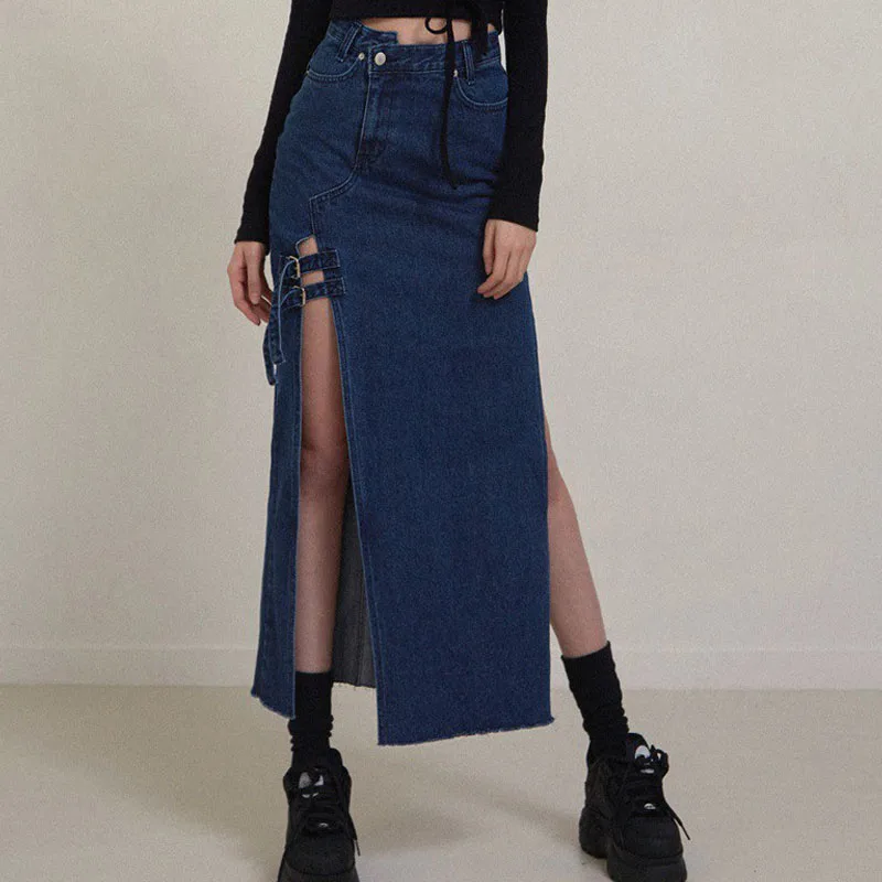 LISM Fashion Irregular Sexy Long Denim Women Skirts Solid High Slit Night Club Ladies Skirt 2019 High Waist Jupe Jean Femme
LISM Fashion Irregular Sexy Long Denim Women Skirts Solid High Slit Night Club Ladies Skirt 2019 High Waist Jupe Jean Femme